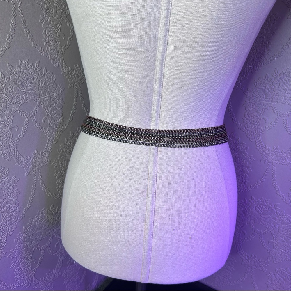 Elegant Silver Chain Belt approx 41” - Picture 5 of 6